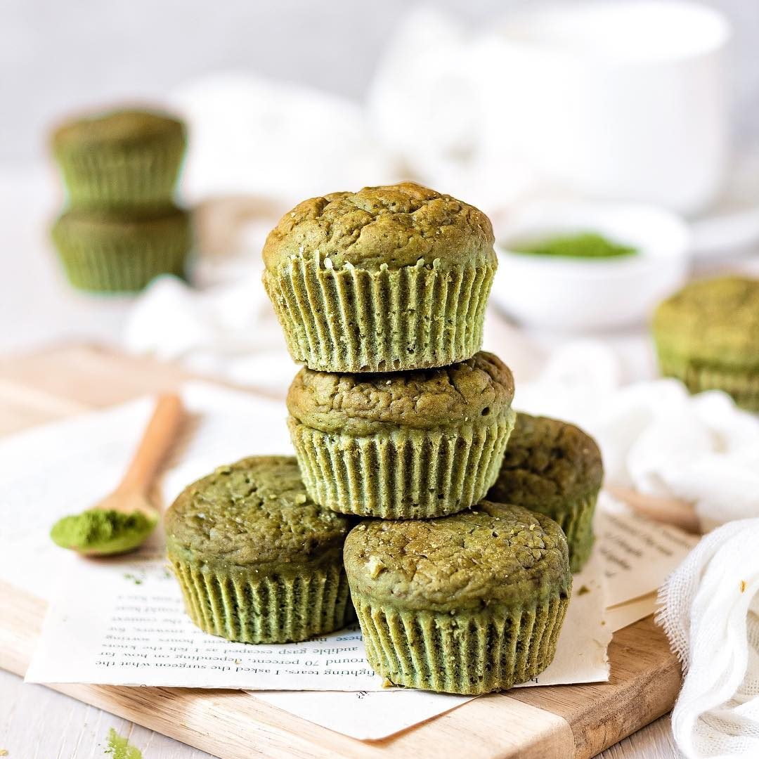 Easy Matcha Muffins Vegan Oil Free Vegamelon