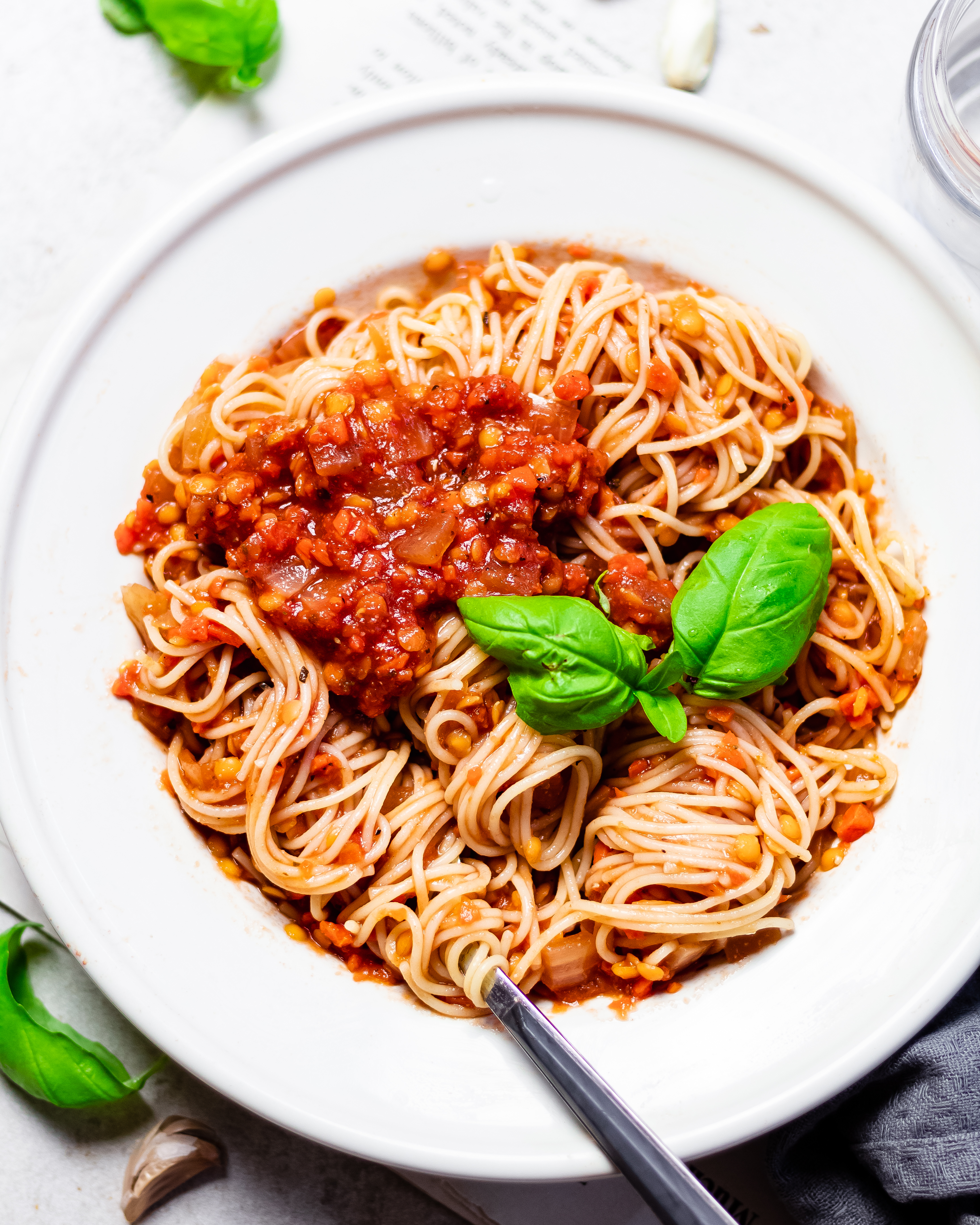 Lentil ‘bolognese’